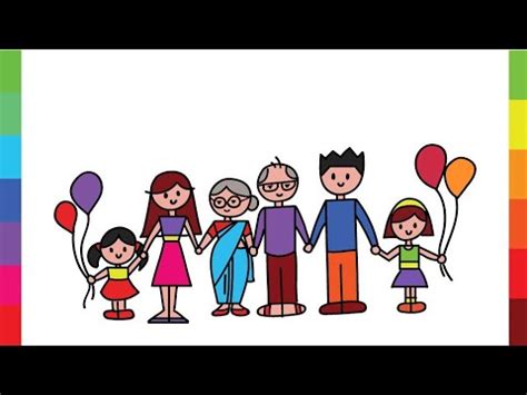 Learn 2 Draw a JOINT FAMILY .